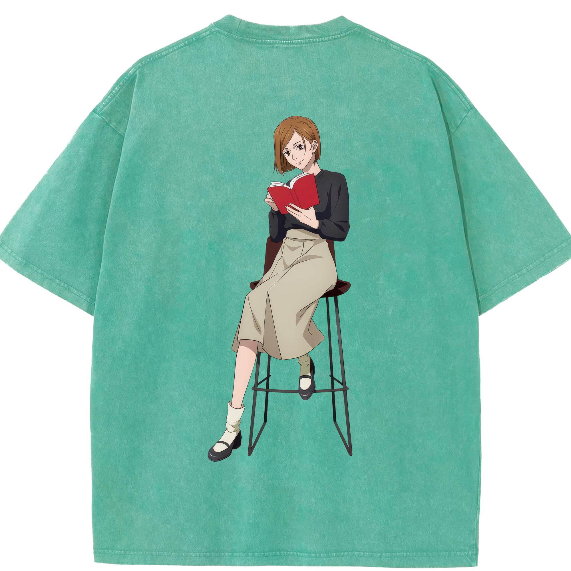 （画像用） 呪術廻戦 Jujutsu Kaisen 綿100% ヴィンテージ風 半袖Tシャツ（背面プリント）